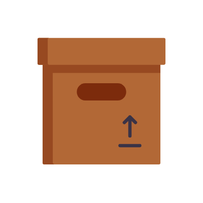 Box, Animated Icon, Flat