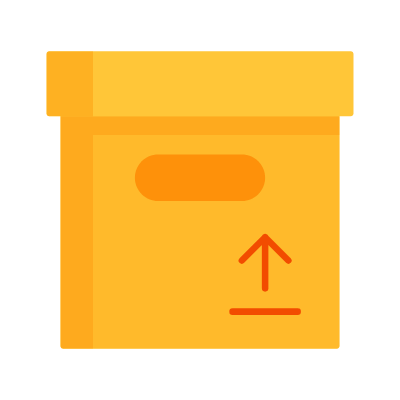 Box, Animated Icon, Flat