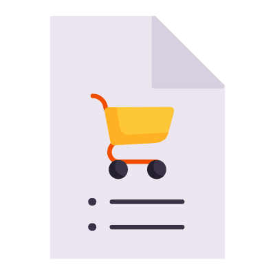 File Order, Animated Icon, Flat