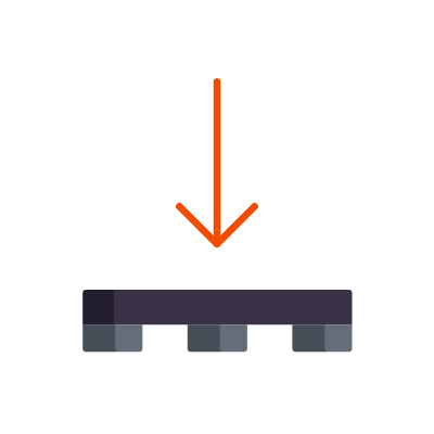 Loading A Cargo, Animated Icon, Flat