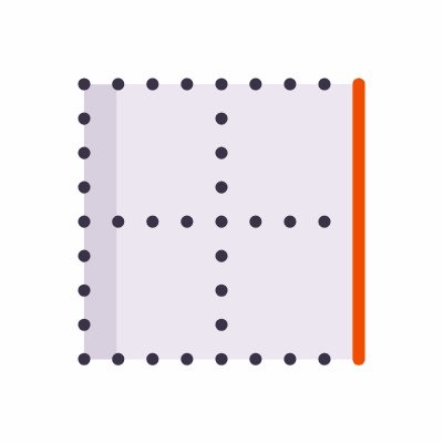 Border Right, Animated Icon, Flat