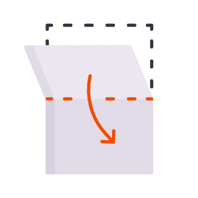 File Fold, Animated Icon, Flat