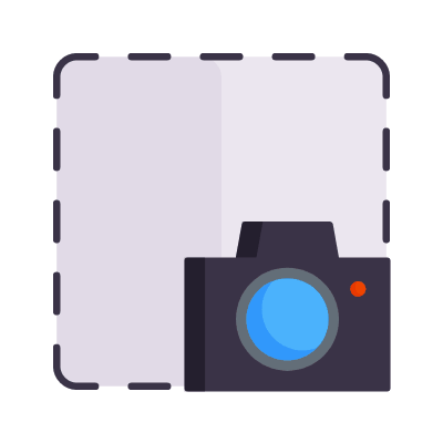Screenshot, Animated Icon, Flat