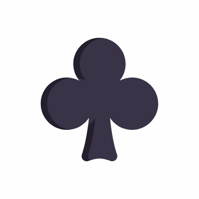 Suit Club, Animated Icon, Flat