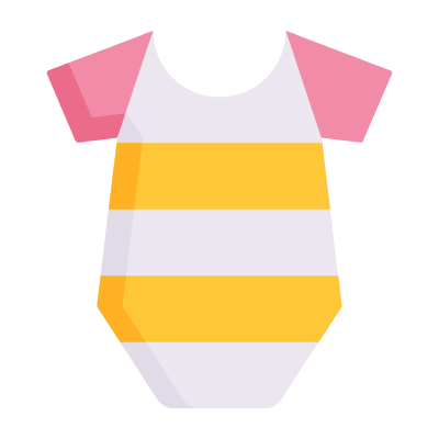 Baby Onesie, Animated Icon, Flat