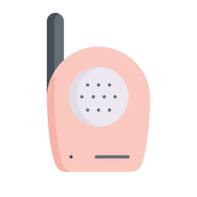 Baby Monitor, Animated Icon, Flat