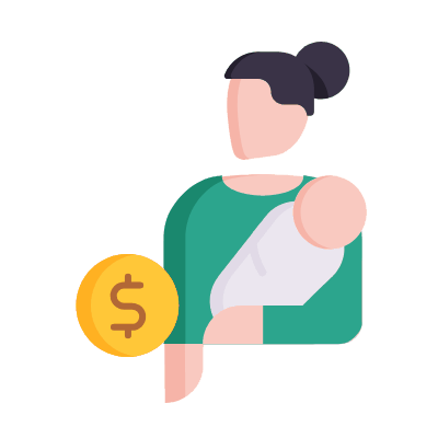Nanny, Animated Icon, Flat