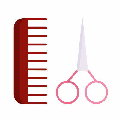 Barber Shop, Animated Icon, Flat