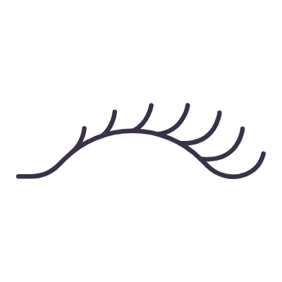 Eyelash, Animated Icon, Flat