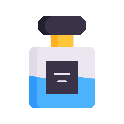 Perfume Bottle, Animated Icon, Flat