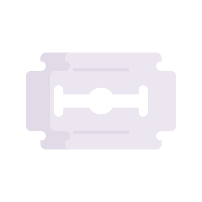 Razor Blade, Animated Icon, Flat