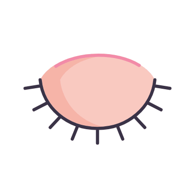 Blinking Eye, Animated Icon, Flat