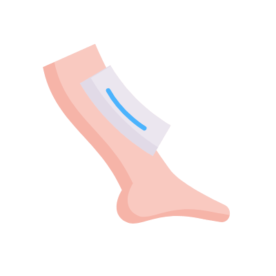 Waxing, Animated Icon, Flat