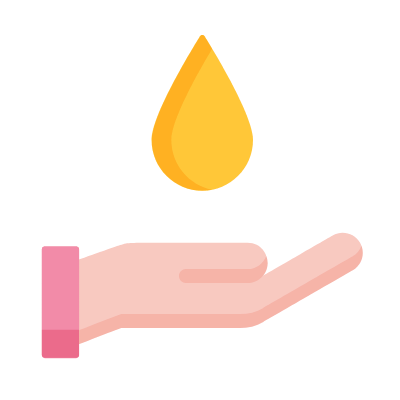 Oil Massage, Animated Icon, Flat