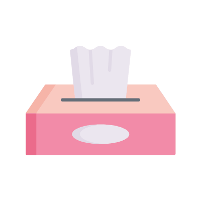 Tissue, Animated Icon, Flat