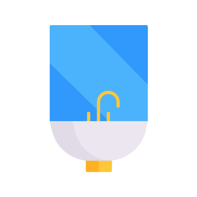 Bathtub, Animated Icon, Flat