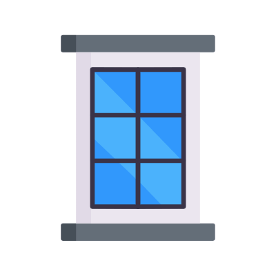 Window, Animated Icon, Flat