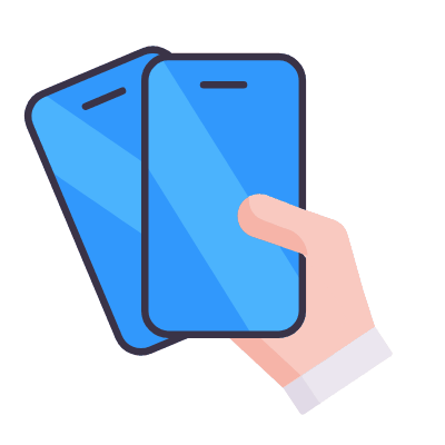 Phone Shaking, Animated Icon, Flat