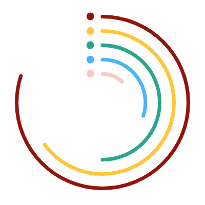 Radial Bar Chart, Animated Icon, Flat