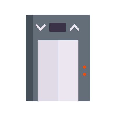 Elevator, Animated Icon, Flat