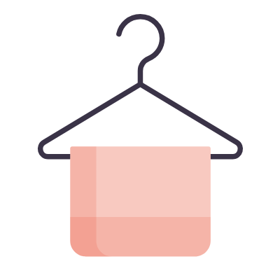 Hanger Cloth, Animated Icon, Flat