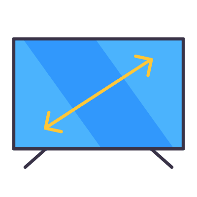 Tv Screen, Animated Icon, Flat