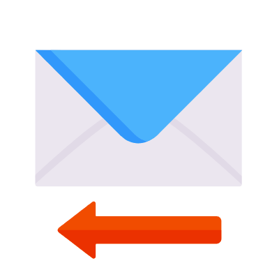 Mail Left, Animated Icon, Flat