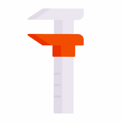 Caliper, Animated Icon, Flat
