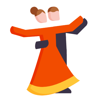Ballroom Dance, Animated Icon, Flat