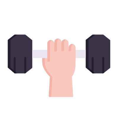 Weightlift, Animated Icon, Flat