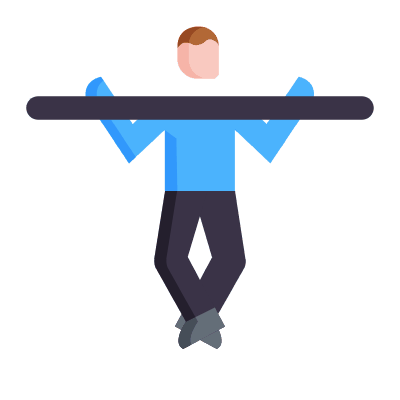 Pull-Ups, Animated Icon, Flat