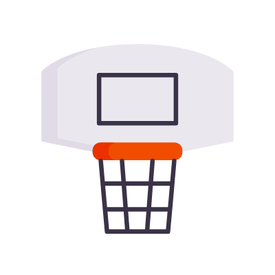 Basket Ball, Animated Icon, Flat