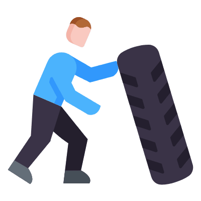 CrossFit, Animated Icon, Flat