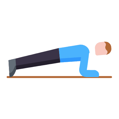 Plank, Animated Icon, Flat