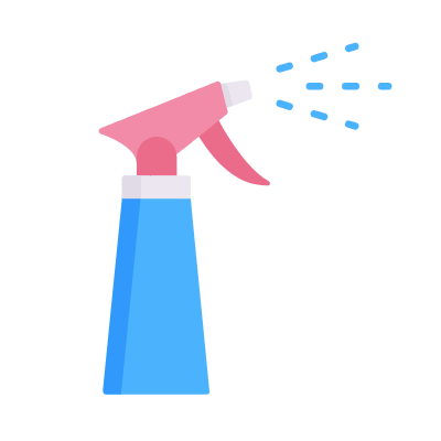 Watering Sprayer, Animated Icon, Flat