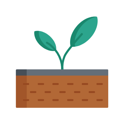 Plant Soil, Animated Icon, Flat