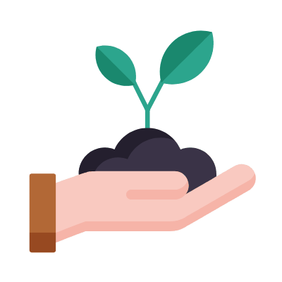 Tree Planting, Animated Icon, Flat