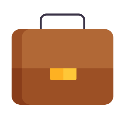 Briefcase, Animated Icon, Flat