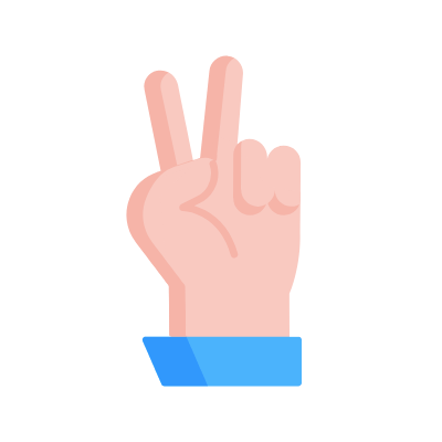 Peace Sign, Animated Icon, Flat