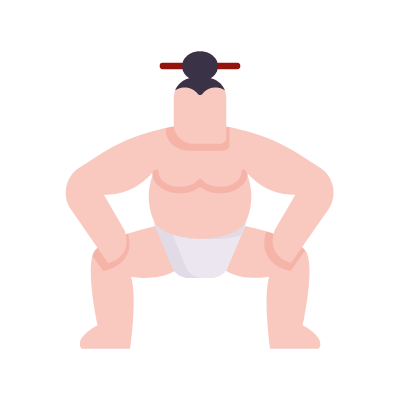 Sumo, Animated Icon, Flat