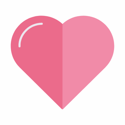 Heart, Animated Icon, Flat