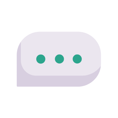 Chat Dots, Animated Icon, Flat