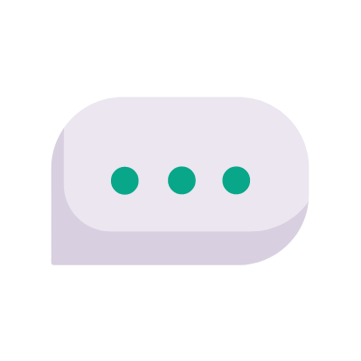 Chat Message, Animated Icon, Flat