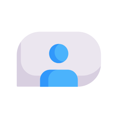 Chat Avatar, Animated Icon, Flat