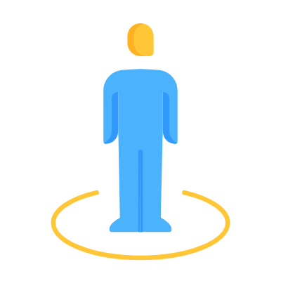 Person Streetview, Animated Icon, Flat
