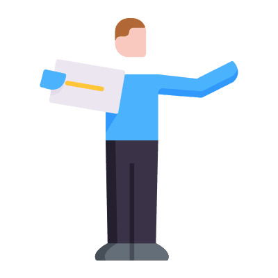Hitchhike, Animated Icon, Flat
