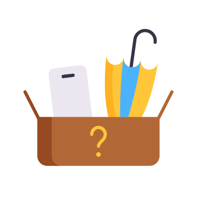 Lost & Found Box, Animated Icon, Flat