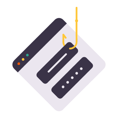 Phishing, Animated Icon, Flat