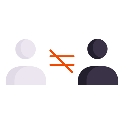 Racism, Animated Icon, Flat