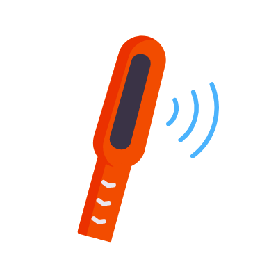 Metal Detector, Animated Icon, Flat